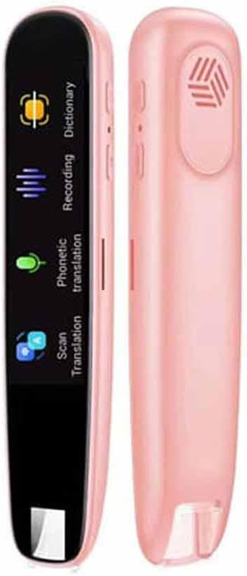 Smart Scan Translation Pen - Text Reading and Scan Reader Device, 110+ Languages Translator for Meetings, Travel, Learning (Pink)