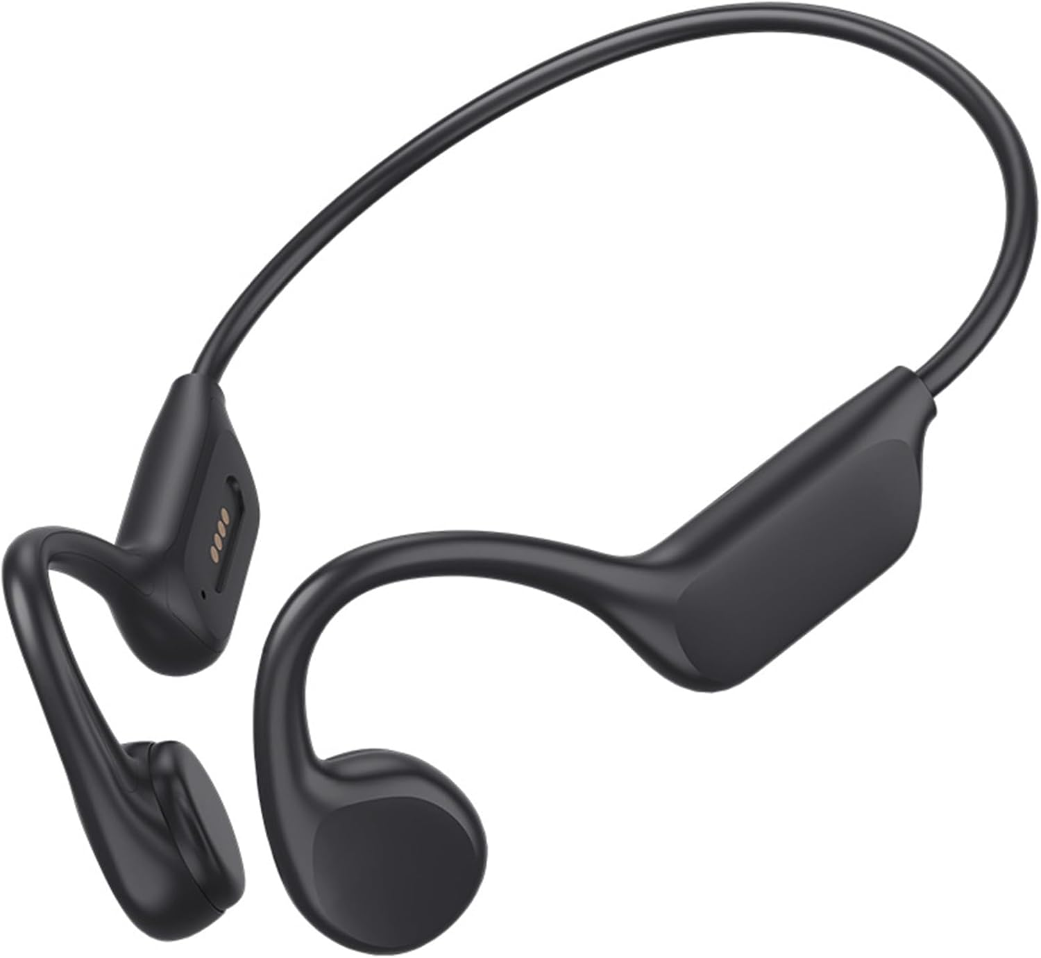 IPX8 Waterproof Bone Conduction Headphones X7S Bluetooth 32GB MP3 Swim Sports Wireless Earphone with Mic Hifi Bass Music Stereo (Black)