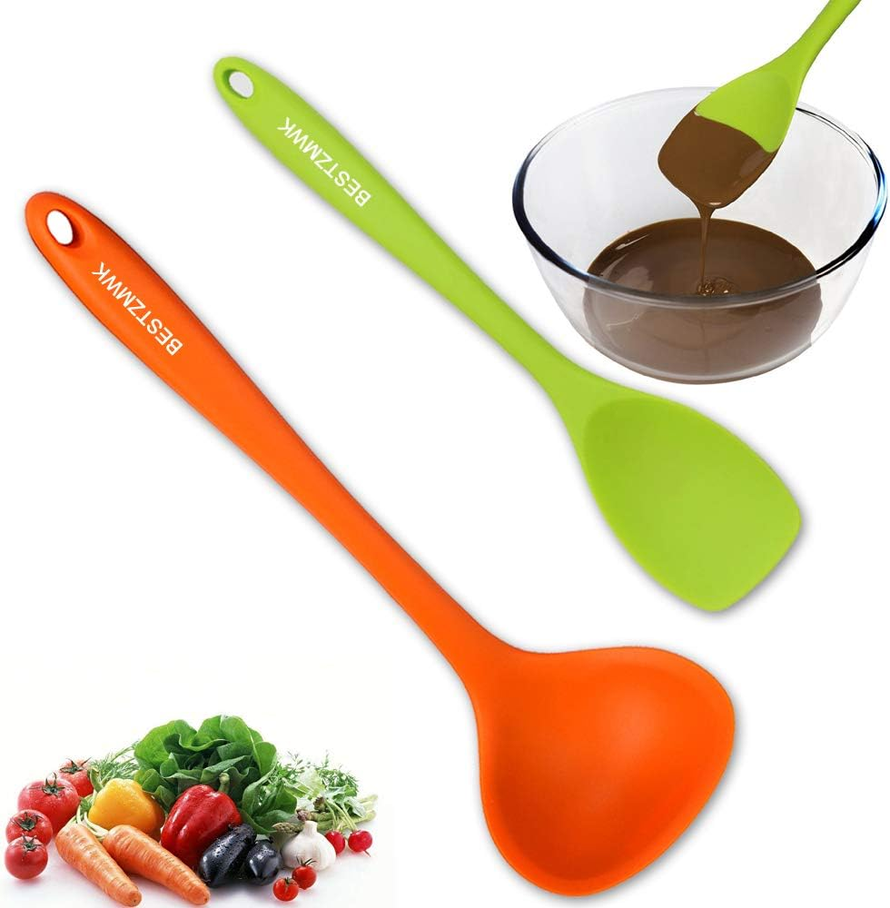 Kitchen Utensil Set - 11 Cooking Utensils - Colorful Silicone Kitchen Utensils - Nonstick Cookware with Spatula Set - Colored Best Kitchen Tools Kitchen Gadgets(Multi)