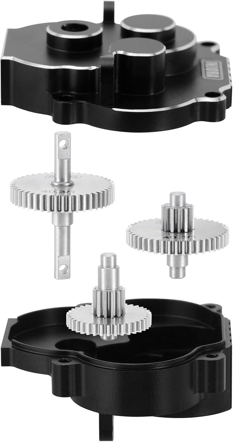 INJORA Transmission Gear Sprocket Set 40.3:1 Low Range Reduction Ratio Pinion Gear Stainless Steel for TRX4M Upgrade 1/18 RC Crawler Car image number 2