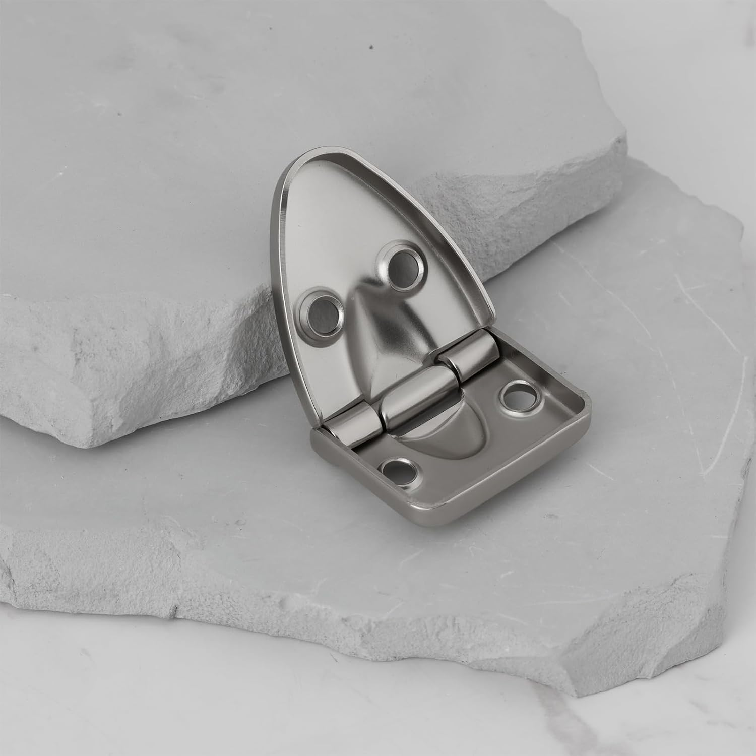 Be in Your Mind 2 Pcs Box Cabinet Silver 90&deg; Flip Hinge Suitable for Guitar Cases Piano Cabinet image number 4