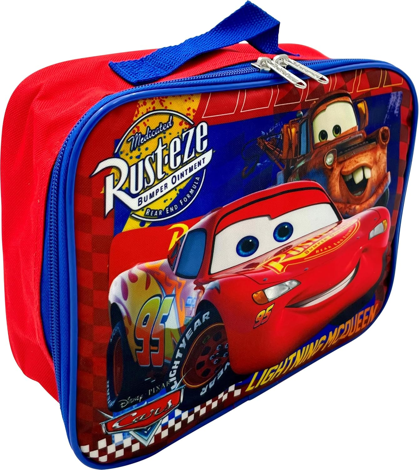 Ruz Disney Kids School Backpack with Lunch Box Set. 2 Piece 15&rdquo; Book Bag and Lunch Box Bundle (Cars) image number 2