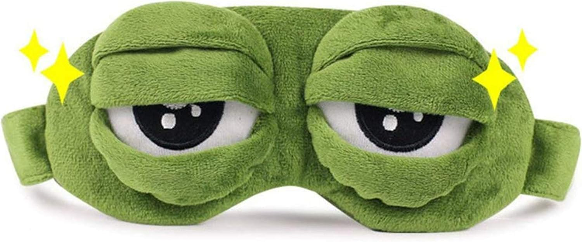 3D Frog Eye Sleeping Mask, Betterjonny Cartoon Cute Green Frog Anime Novelty Funny Gift Women Men Girls Boys Adult Kids image number 1