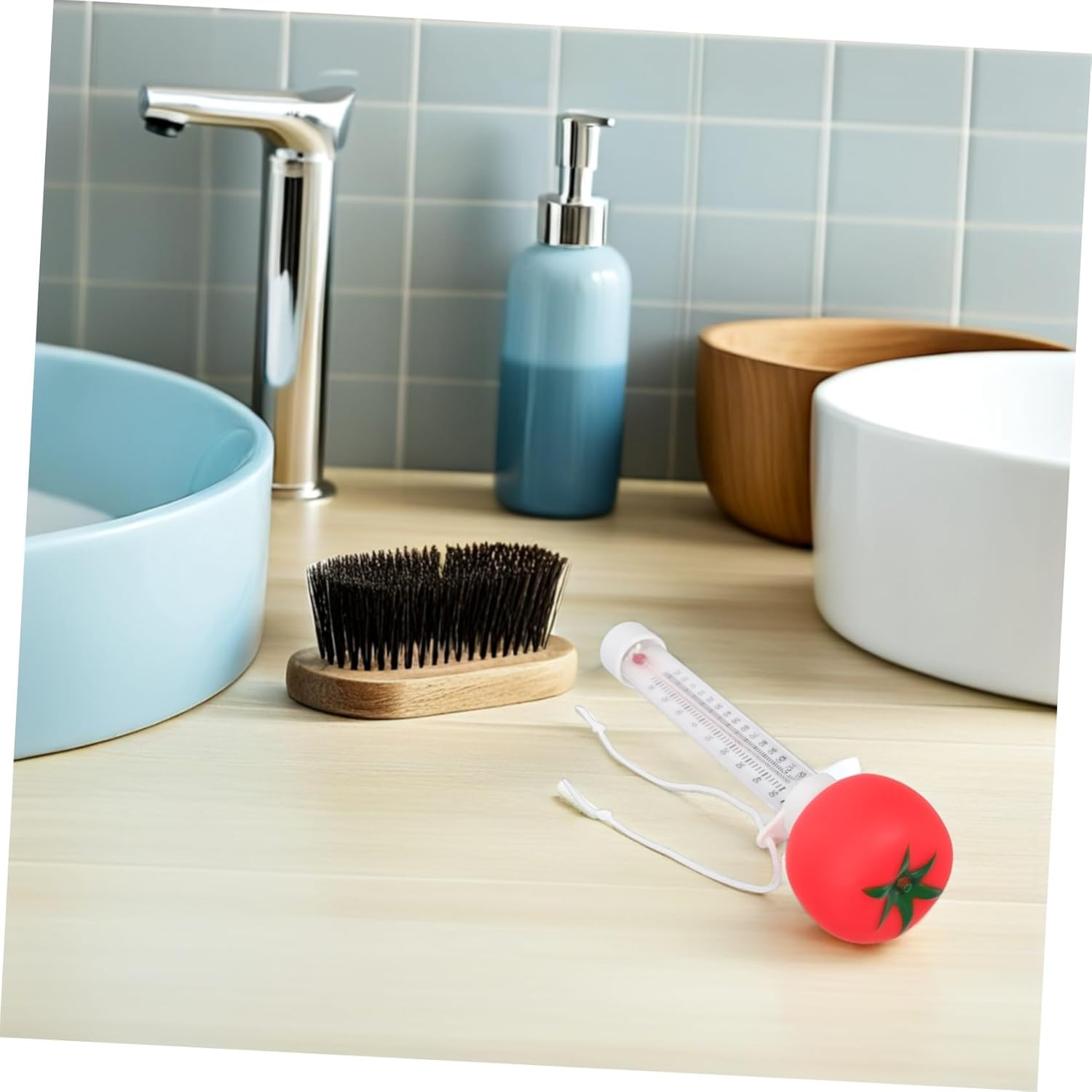 Gatuida Floating Pool Thermometer for Tomato Shape Water Temperature Gauge for Indoor Outdoor Pools Spas Hot Tubs Baths Floating Design for Easy Reading image number 4