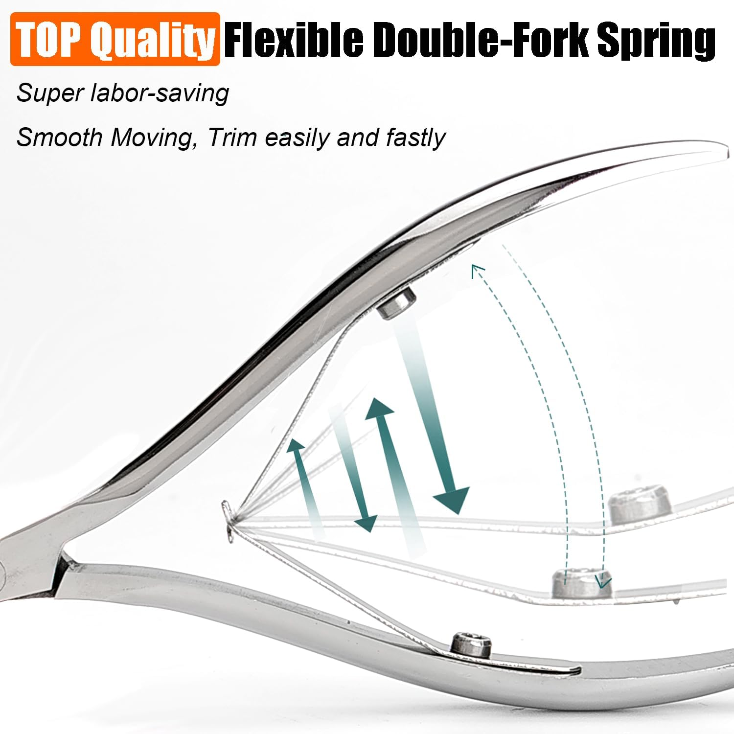 Lepinko Salon Quality Cuticle Cutter with Cuticle Remover, Super Labor Saver Cuticle Cutter, Sharp Cuticle Scissors for Manicurists, Professional Tool image number 2