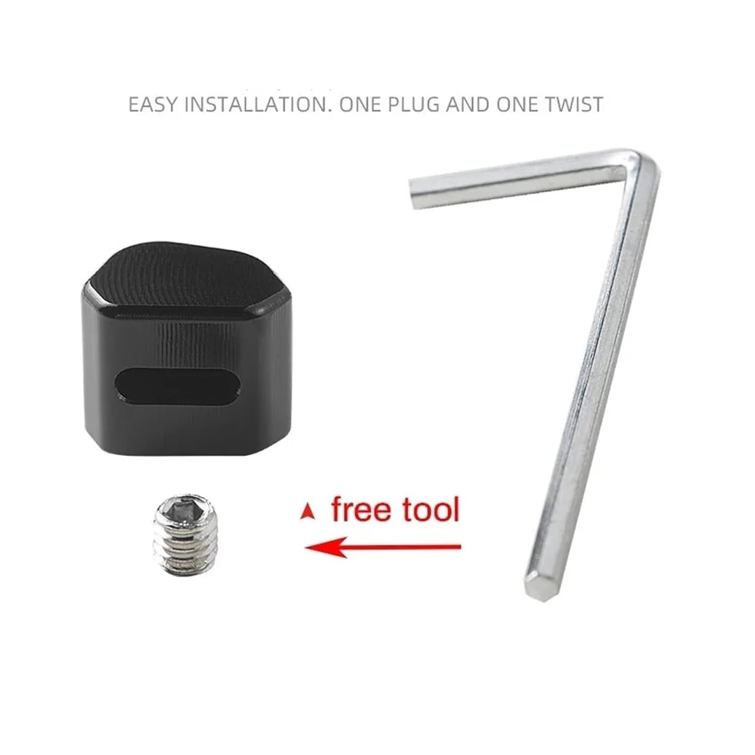 Yongduogongsi Compatible with Tracer 900 700 Mototcycle CNC Switch Button Turn Signal Switch Key Cap(Titanium) - Black image number 6