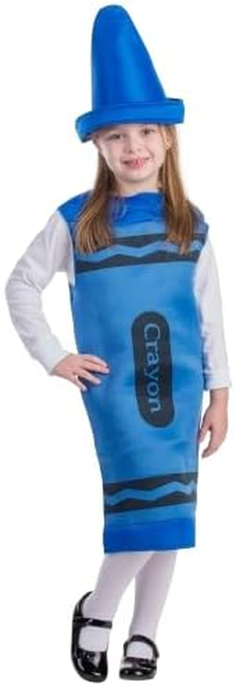 Dress up America 597-L Kids Blue Crayon Costume, 12-14 Years (Waist: 86-96, Height: 127-145 Cm) image number 5