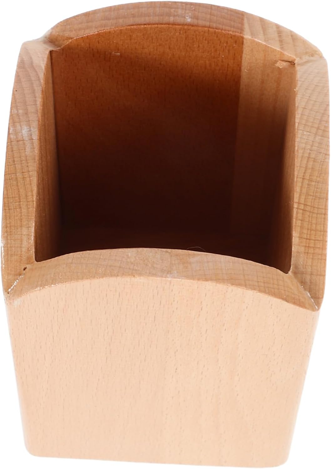 Creative Square Pen Holder Sturdy Beechwood Desk Organizer for Home Office School Versatile Storage for Pencils Brushes Stationery Supplies Modern Aesthetic Design image number 5