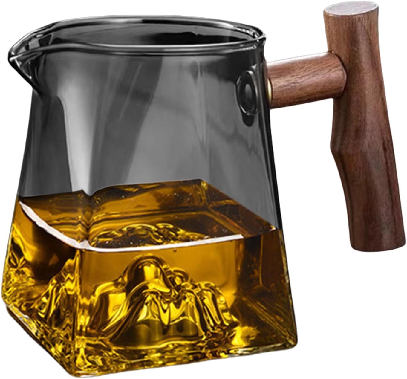 Glass Teapot,Espresso Container with Handle - Heat-Insulating Pour over Coffee Beaker, 330Ml Beverage Containers for Coffee, Water, Tea and Juice image number 1