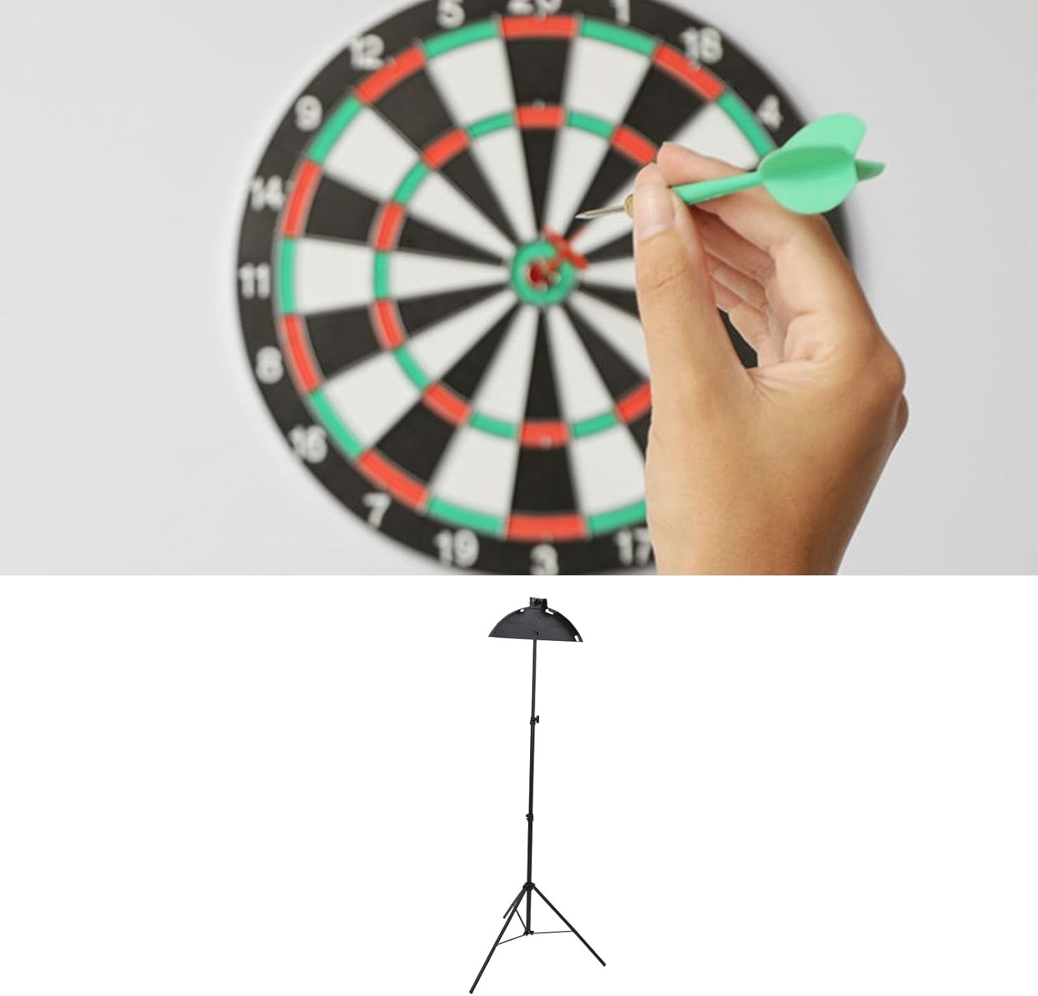 Professional Dartboard Stand, Adjustable Height Tripod Dartboard Holder, Stainless Steel Travel Tripod Board Holder, Stable Design, Easy to Assemble image number 3