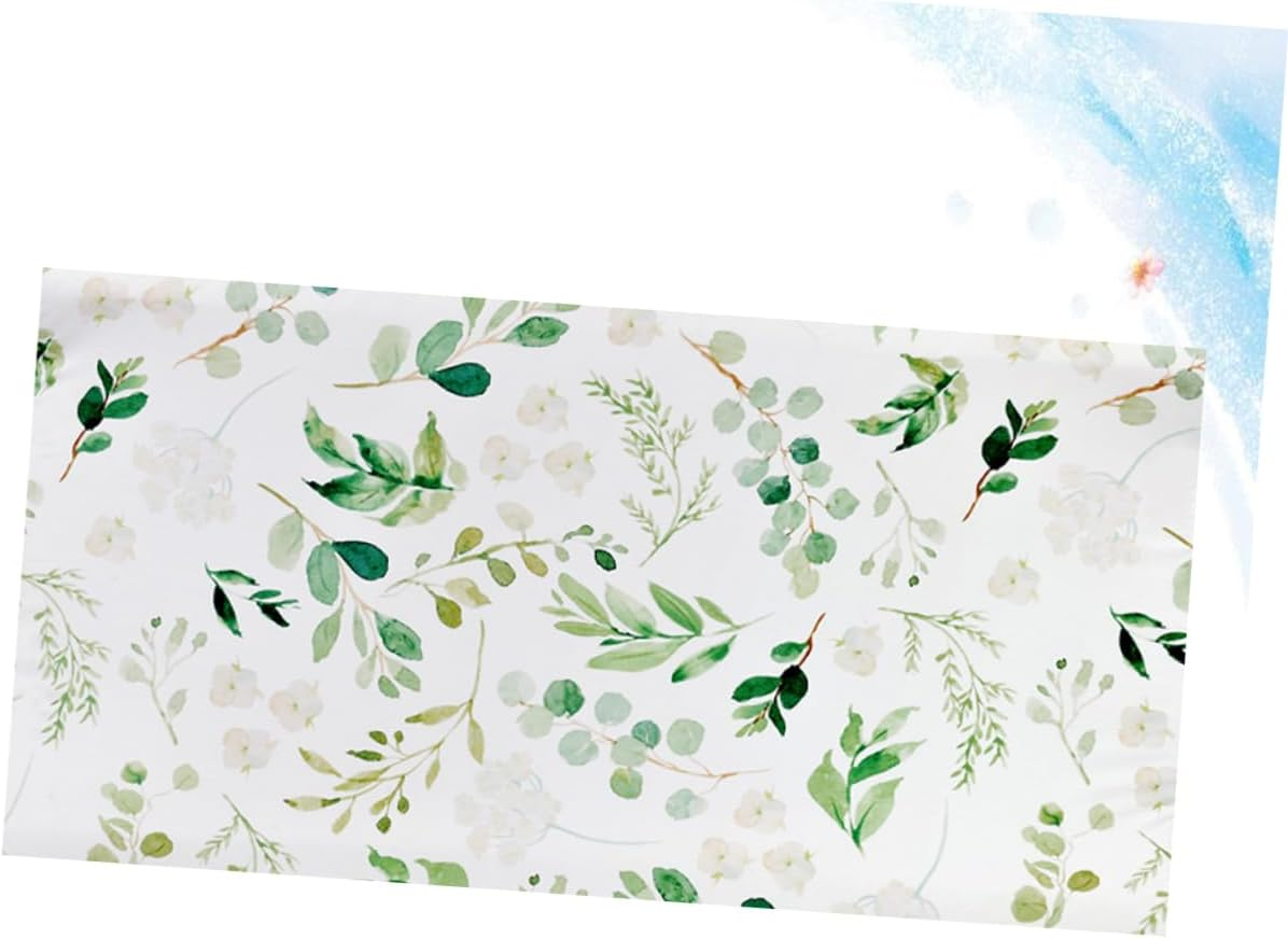 ERINGOGO Baby Changing Pad Cover for Boys and Girls, Detachable Soft Fabric Sheet Green Leaf Design, Washable Infant Change Pad Cover for Nursery and Travel - Green image number 6