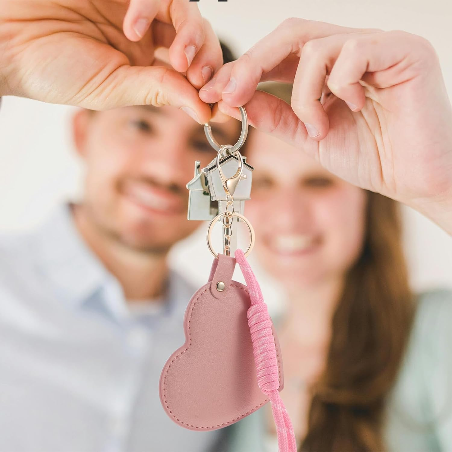 TOVINANNA 2Pcs Rotating Makeup Mirror Heart-Shaped Travel Handheld Mirror for Women Compact Mini for Touch-Ups in Purses Wallets Charms Wristlet Keychain - Multicolor image number 3