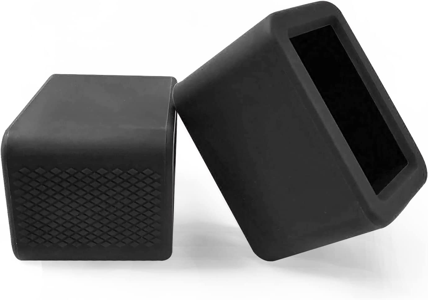 2-Pack Car Seat Belt Buckle Holder, Car Seatbelt Buckle Guard (BPA Free), Durable Silicone Material, Seat Belt Holder Upright Your Seat Belt Receiver for Easy Access (Black)