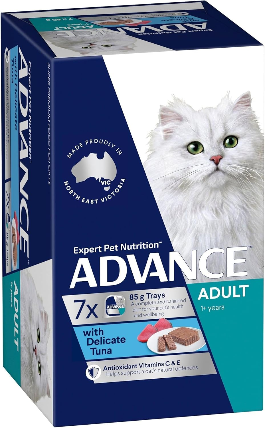 ADVANCE CAT WET ADULT CAT with DEL TUNA 85G 7PK(292580)(OM7) image number 2