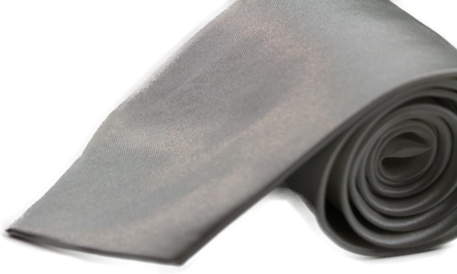 Mens Ivory 8Cm Plain Neck Tie image number 2