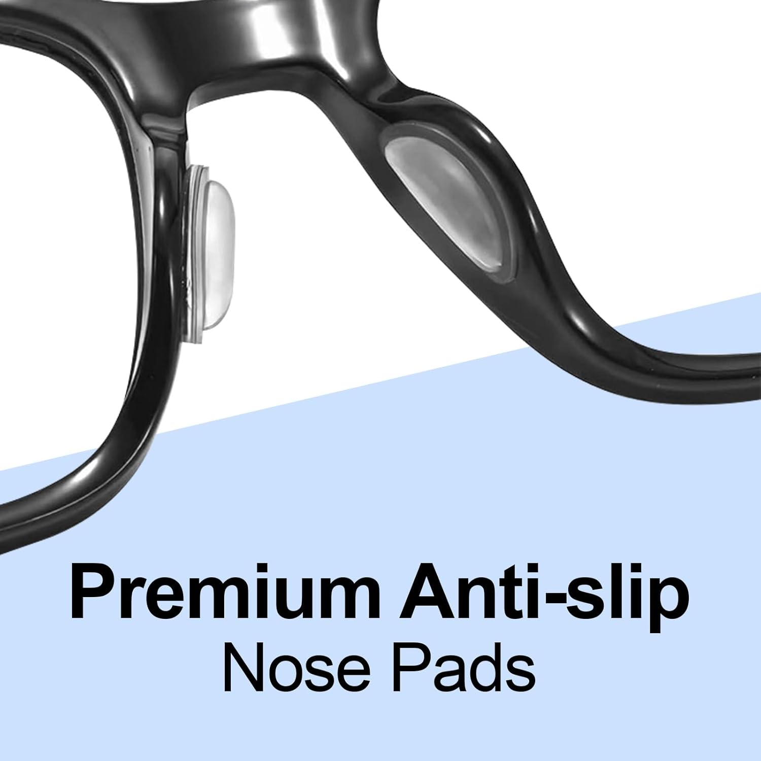 20 Pairs Silicone Nose Pads for Glasses - &zwnj;COZY CORE Ultra-Thin Comfort Grips with Strong Adhesive, Anti-Slip Air Chamber Design for Eyeglasses & Sunglasses (Clear)&zwnj; image number 3