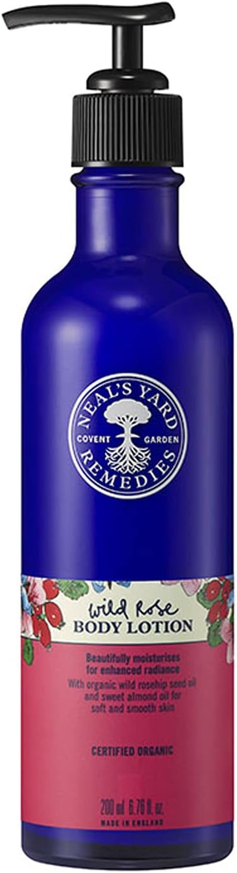 NEAL'S YARD REMEDIES Wild Rose Body Lotion (Milky Lotion for Body), Body Cream, 6.8 Fl Oz (200 Ml) image number 6