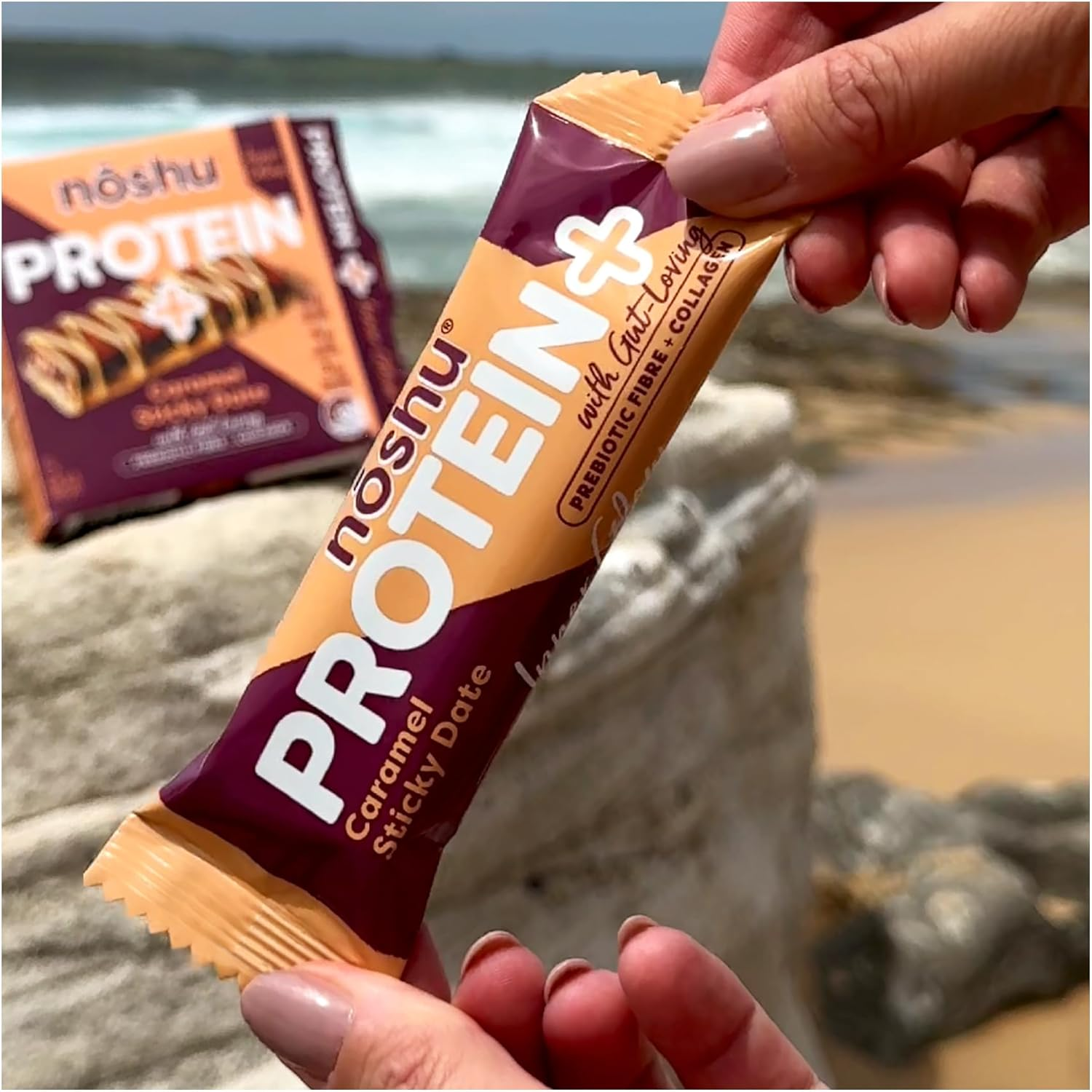 Noshu Protein+ Caramel Sticky Date Bars - 5 Pack (180G)