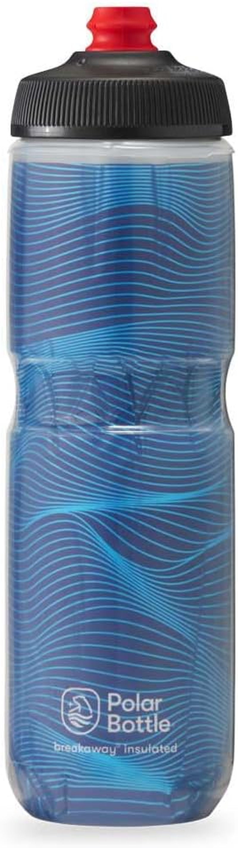 Polar Bottle Breakaway Insulated Water Bottle - BPA Free, Cycling & Sports Squeeze Bottle (Jersey Knit - Highlighter, 20 Oz)