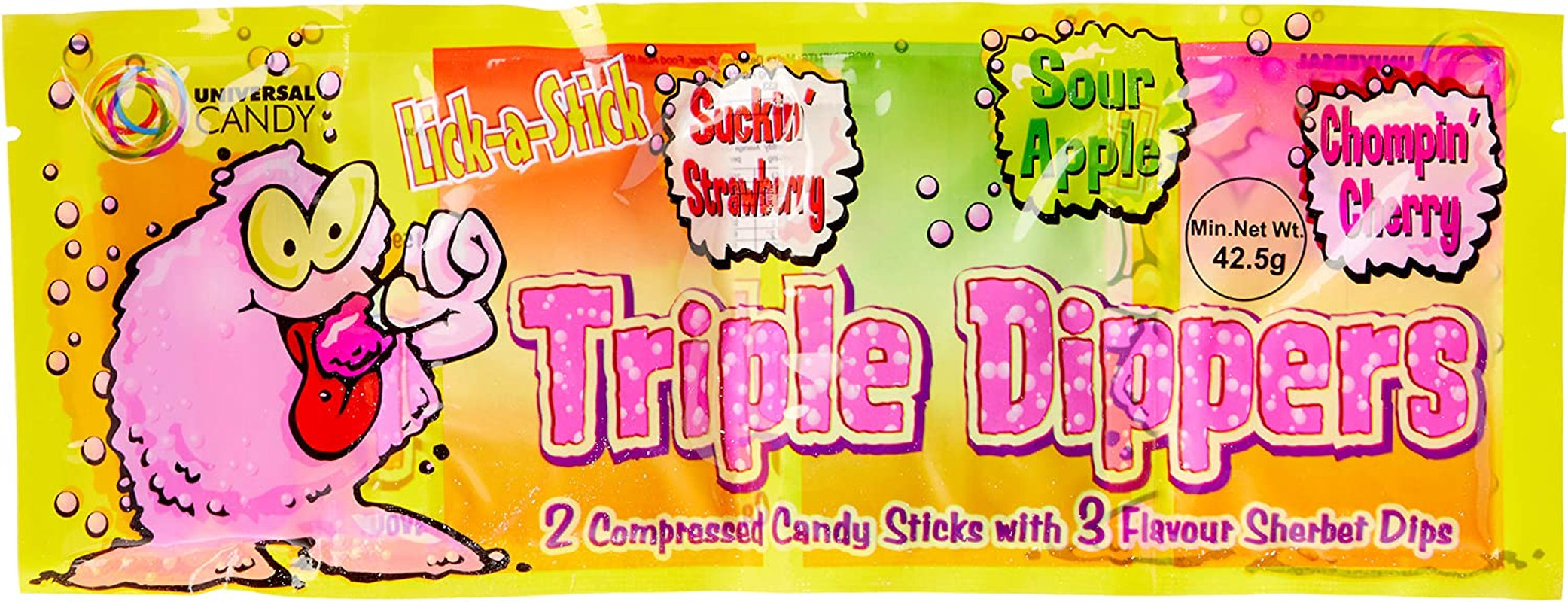 Universal Candy Triple Dippers Sherbet Candy, 24 X 42.5 Grams image number 5