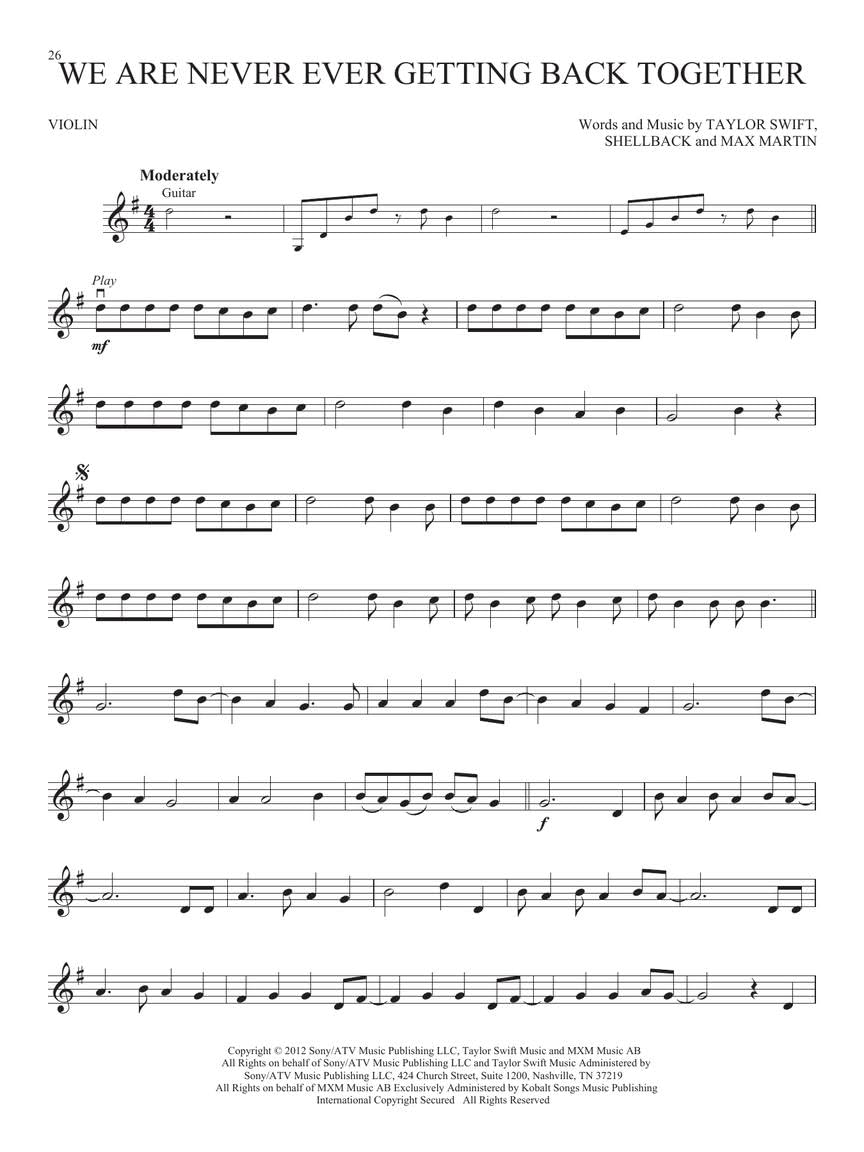 Taylor Swift: Violin Play-Along Book with Online Audio (Instrumental Play-Along) image number 3