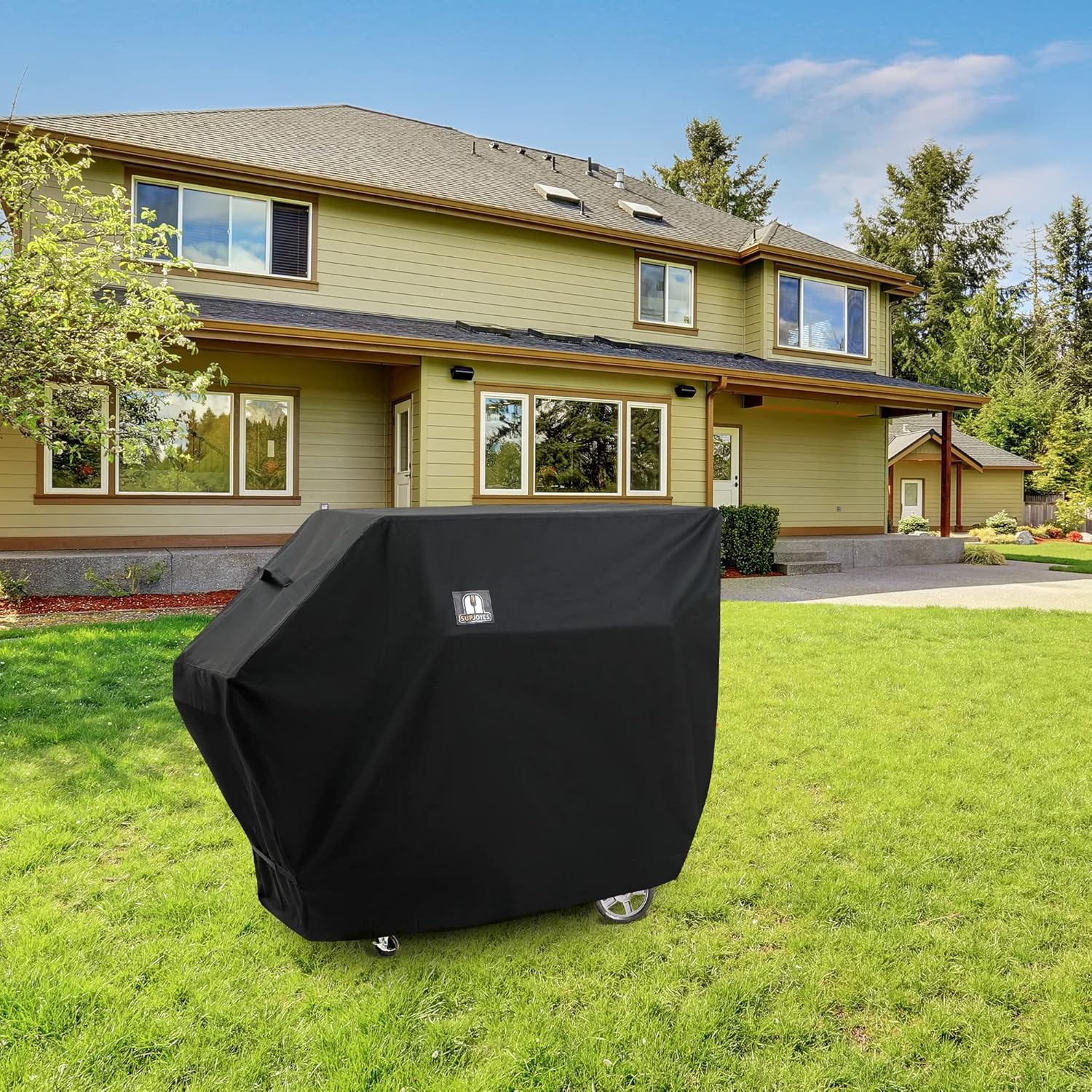 SUPJOYES Grill Cover for Masterbuilt 1050 Charcoal Grill, Heavy Duty Waterproof BBQ Accessories for MB20081220 Gravity Series Smoker image number 2