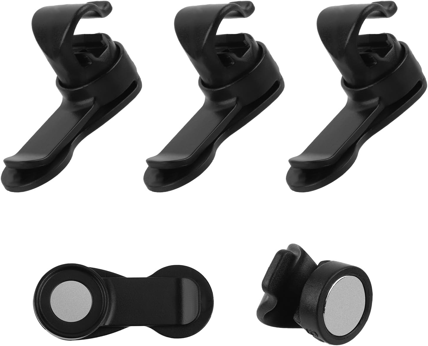 5Pcs Magnetic Blow Clip Water, Plastic Water Blow Tube Clip Black Magnetic Clip for Hydration Hose for Keeping Drinking Valve Tube in Place for Camelbak Osprey image number 6