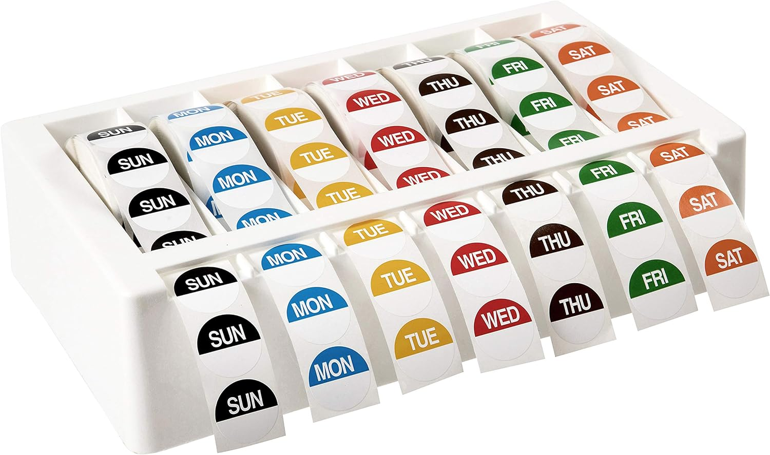 Avery Day Labels Dispenser Kit - Food Rotation Labels - Kitchen Supplies - White (937348) image number 1