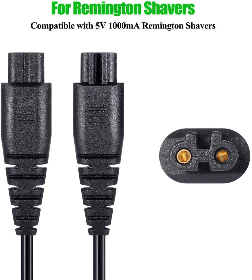 5V Shaver Charger Compatible with Remington PA-0510N HC5870 PF7500 PF7600 PG6170 PG6171 PG6250 XF8550 XF8700 XR1370 XR1400 XR1430 XR1470 Electric Razor image number 4