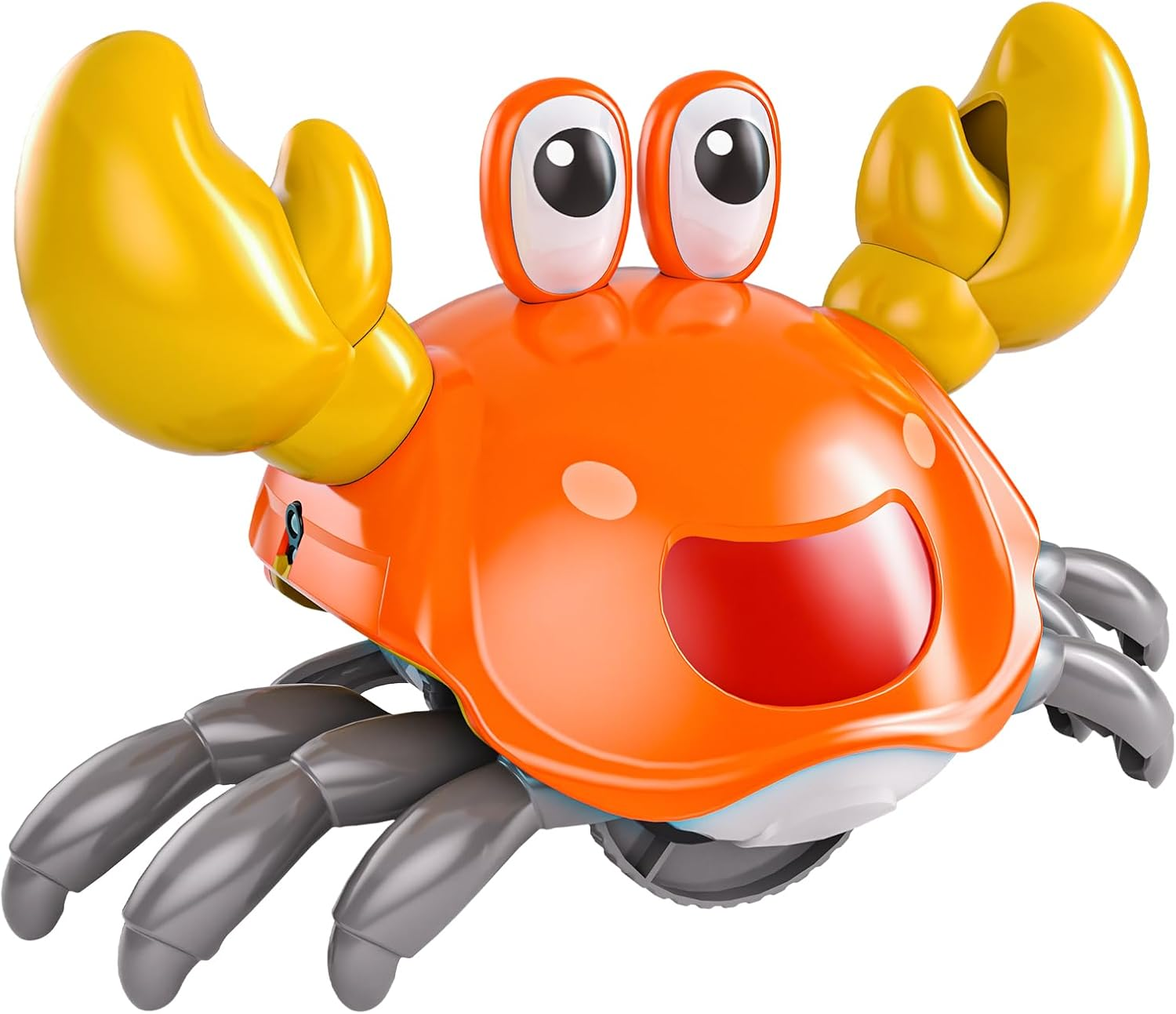 TEMI Crawling Crab Baby Toy for 36 Months - Sensory Walking Musical Toys, Infant Toys 36 Months, Dancing Moving Crab with Obstacle Avoidance, Birthday Kids Gifts 3 Year Old Toddlers