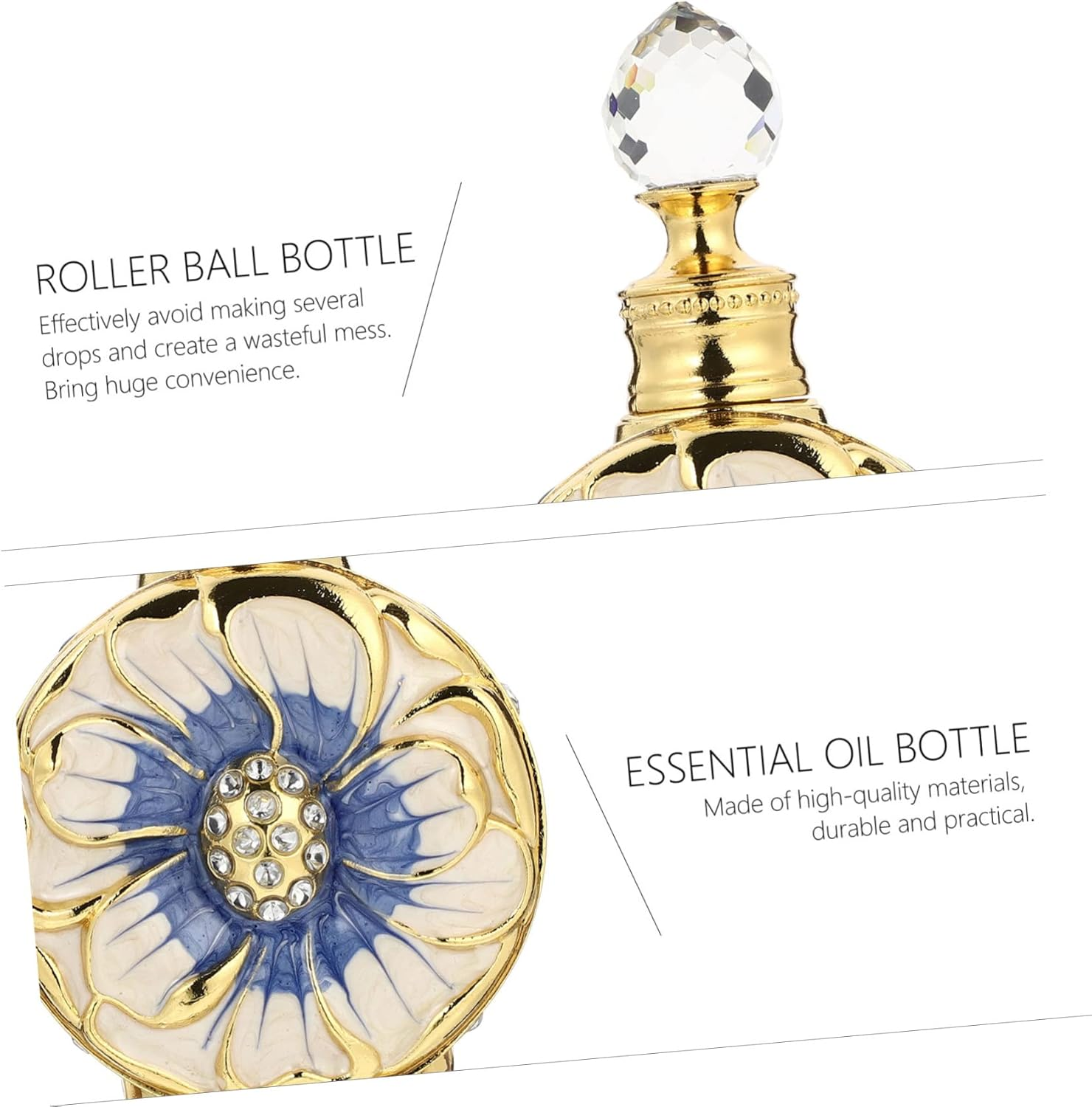 Glass Essential Oil Bottle Cosmetics Perfume Bottle Creative Shape Design image number 4