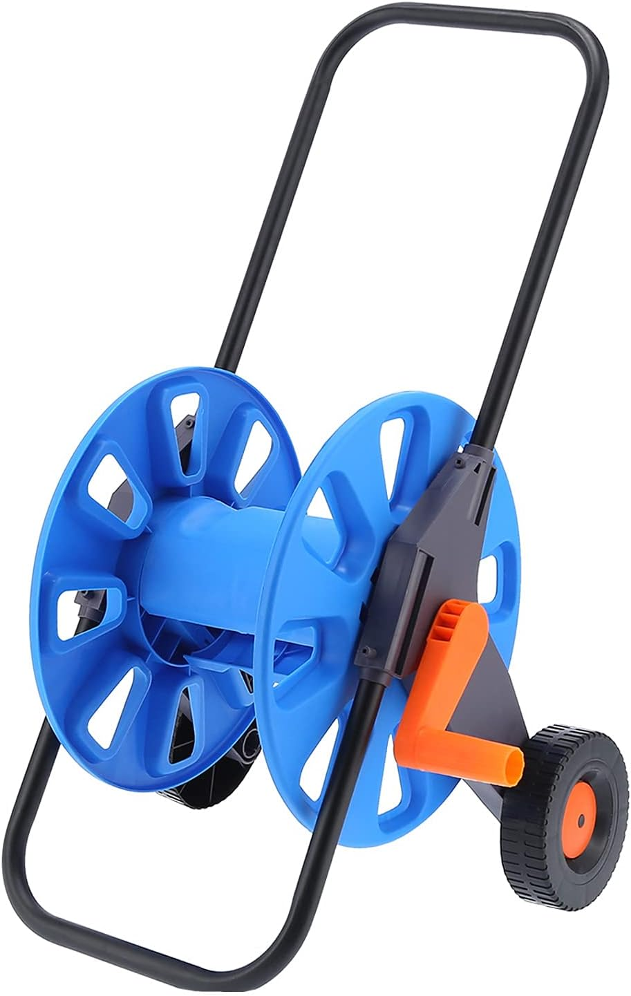 Garden Hose Reel Cart, Outdoor Water Hose Cart for Storing 50M G1/2 Hose, Portable Hand Push Water Pipe Storage Rack with Wheels for Gardens, Courtyards, Lawns, Pastorals image number 5