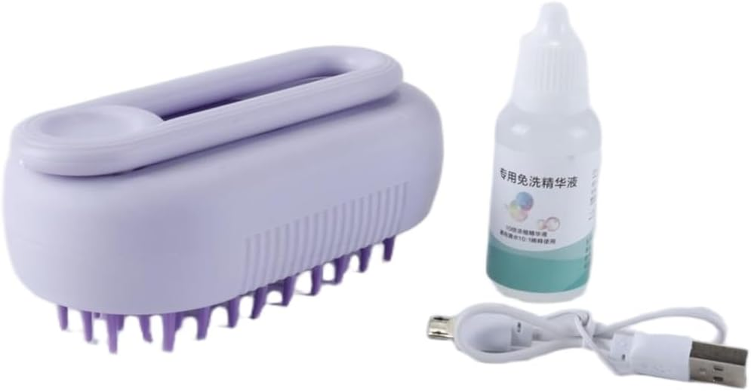 Laroal 4 in 1 Cat Steam Brush for Shedding, Rechargeable Dog Steamy Brush, Static Steam Pet Brushing, Massage, Cleaning (Purple) image number 1