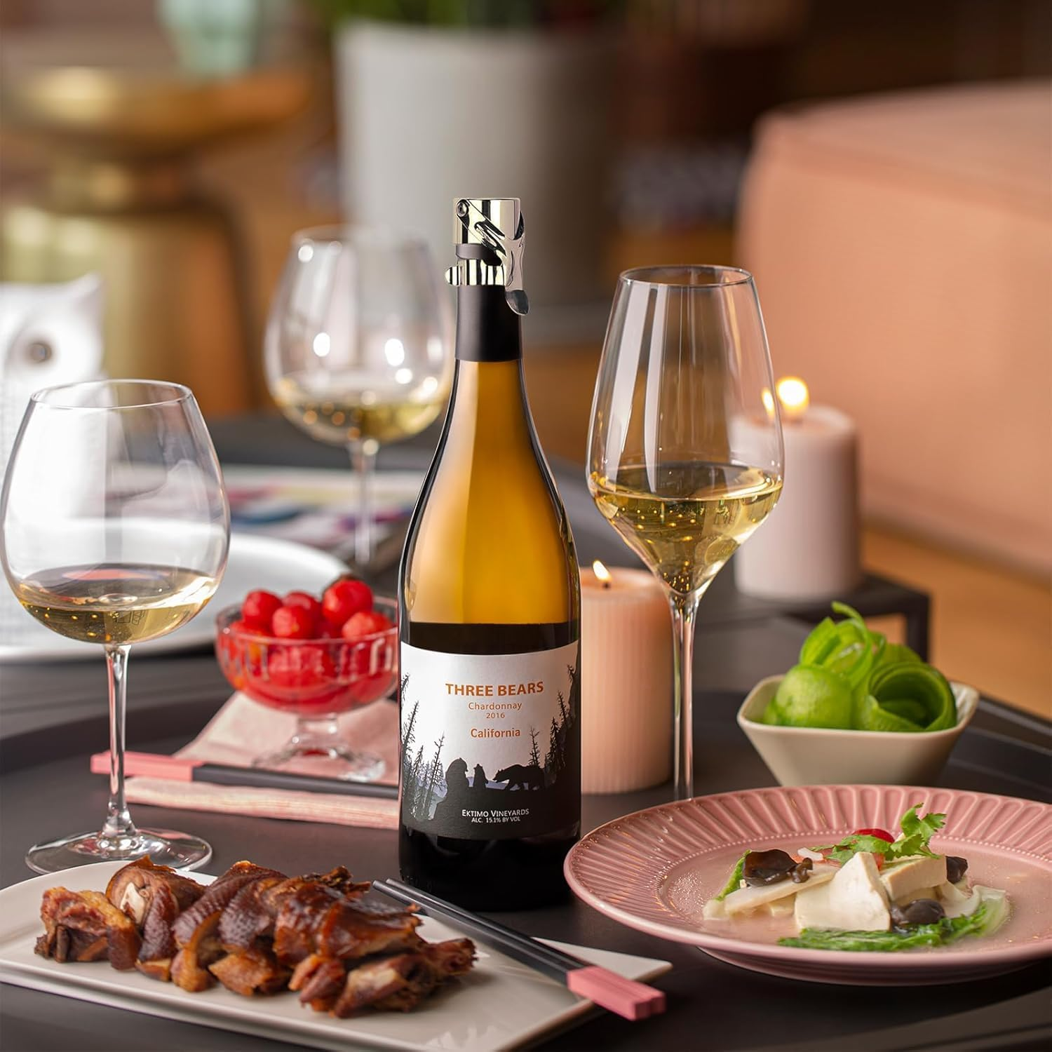 Champagne Stoppers Professional Champagne Bottle Stopper for Prosecco Cava and Sparkling Wine, Champagne Stainless Steel Vacuum Seal Compact Champagne Sealer Stoppe image number 5