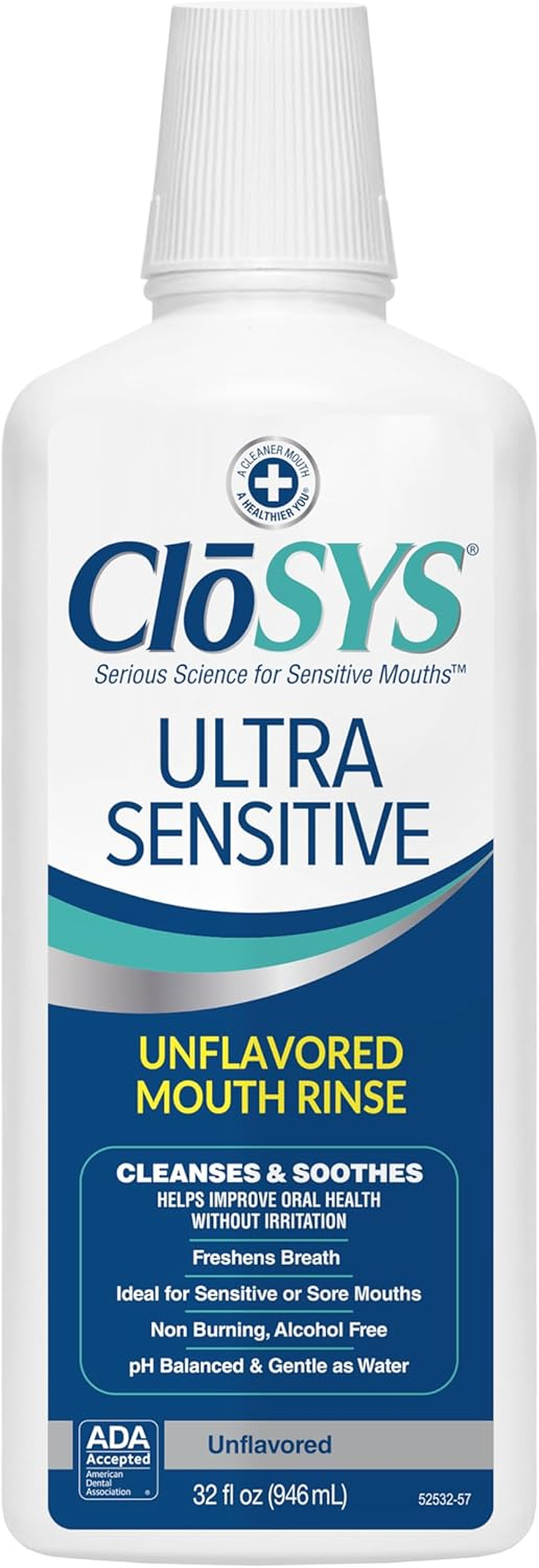 Closys Original Unflavored Mouthwash, Alcohol Free, 32 Ounce image number 5