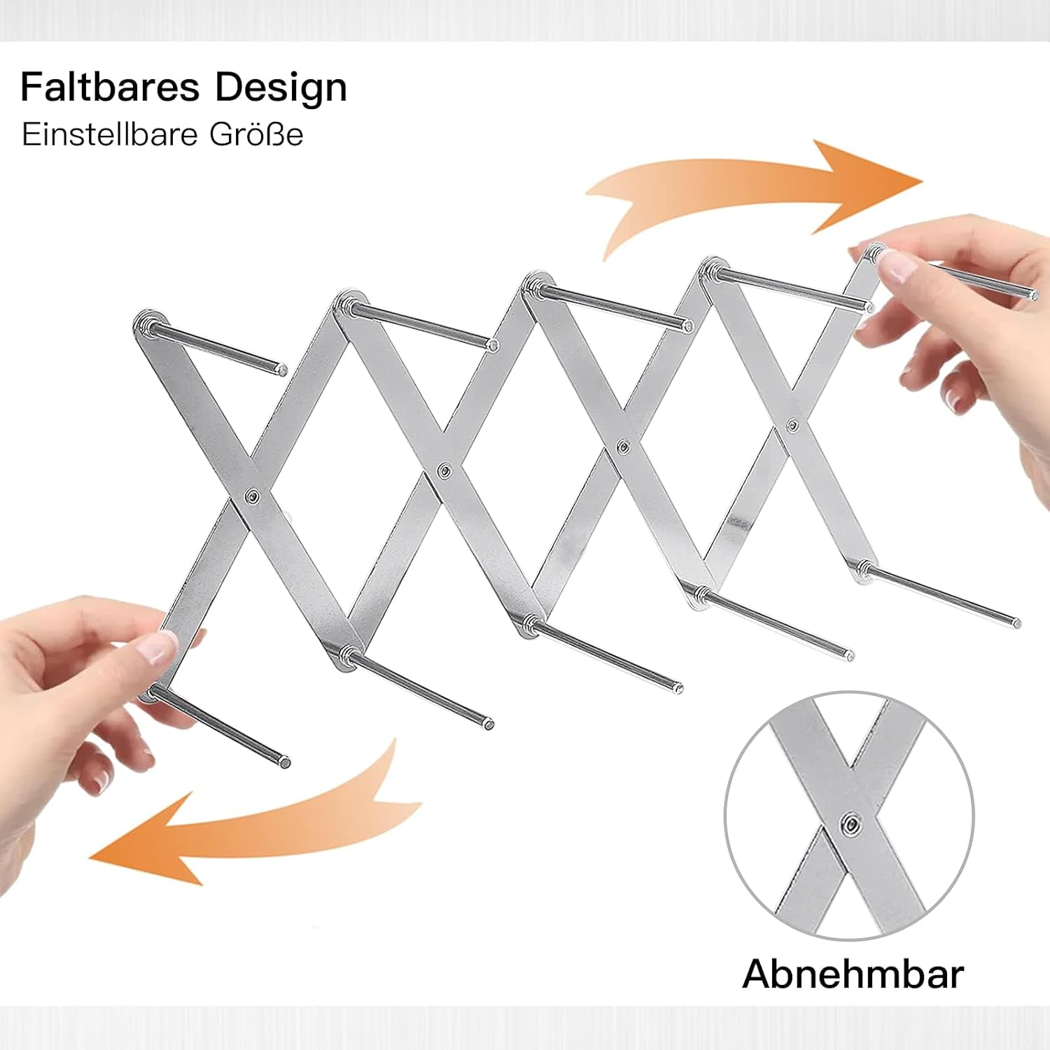 2-Pack BBQ Rib Holder Grill - Foldable Stainless Steel Grill Grate for Gas/Charcoal Grills | Rust-Proof Grill Accessories for Lamb, Pork Ribs, Sunday Bbqs & Camping Parties image number 1