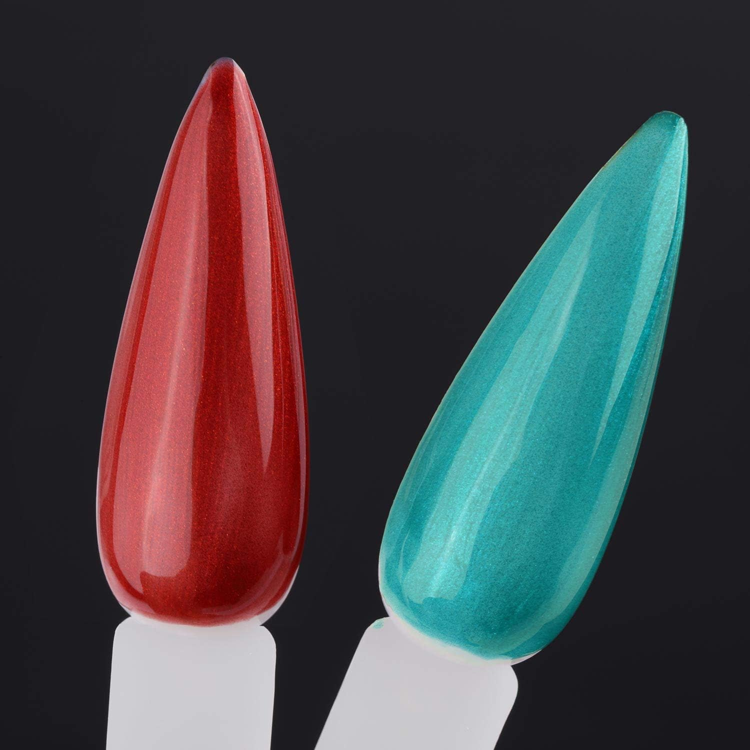 160 Pcs Nail Swatch Sticks Natural Stiletto Nail Color Display Practice Nail Sample Sticks - Natural image number 5