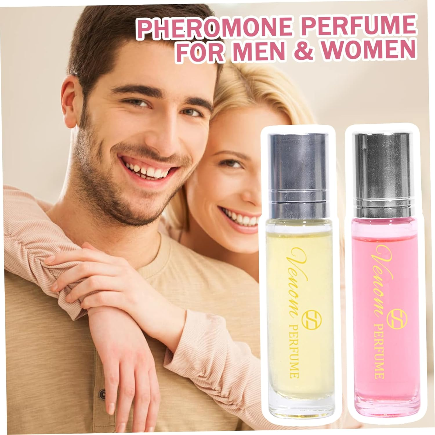 2Pcs Pheromone Perfume for Men & Women, Long-Lasting & Addictive Roll on Perfume, Romantic Fragrances, 10Ml, Oil, Perfumes for Women image number 4