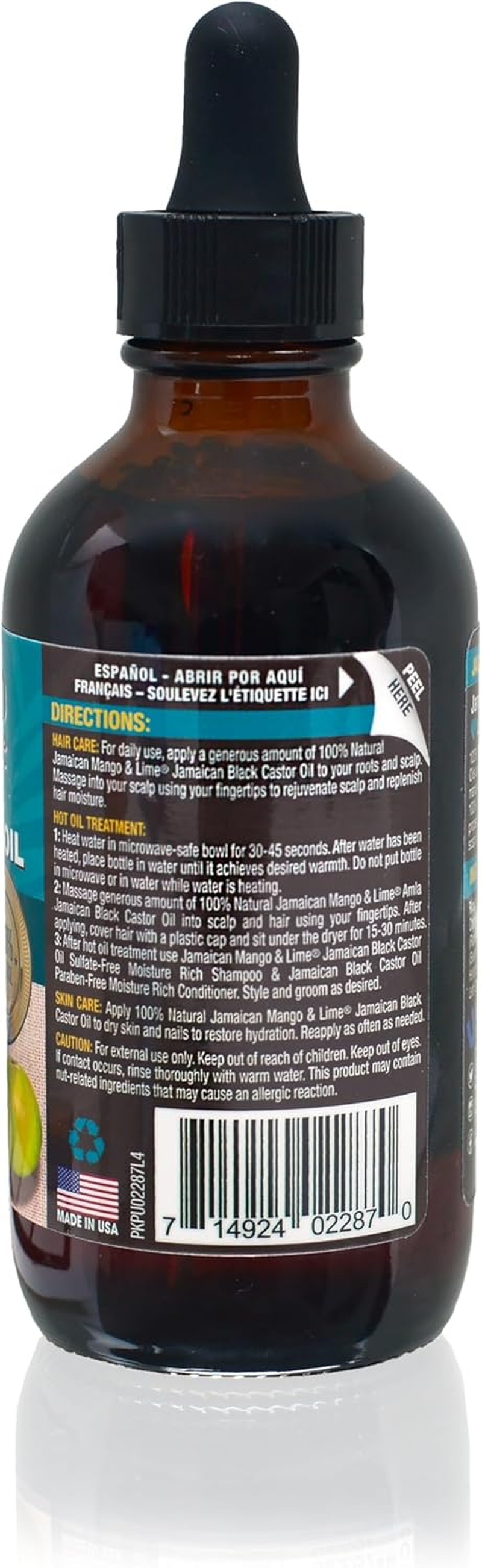 Jam. Mango & Lime Black Castor Oil Amla 4Oz image number 1