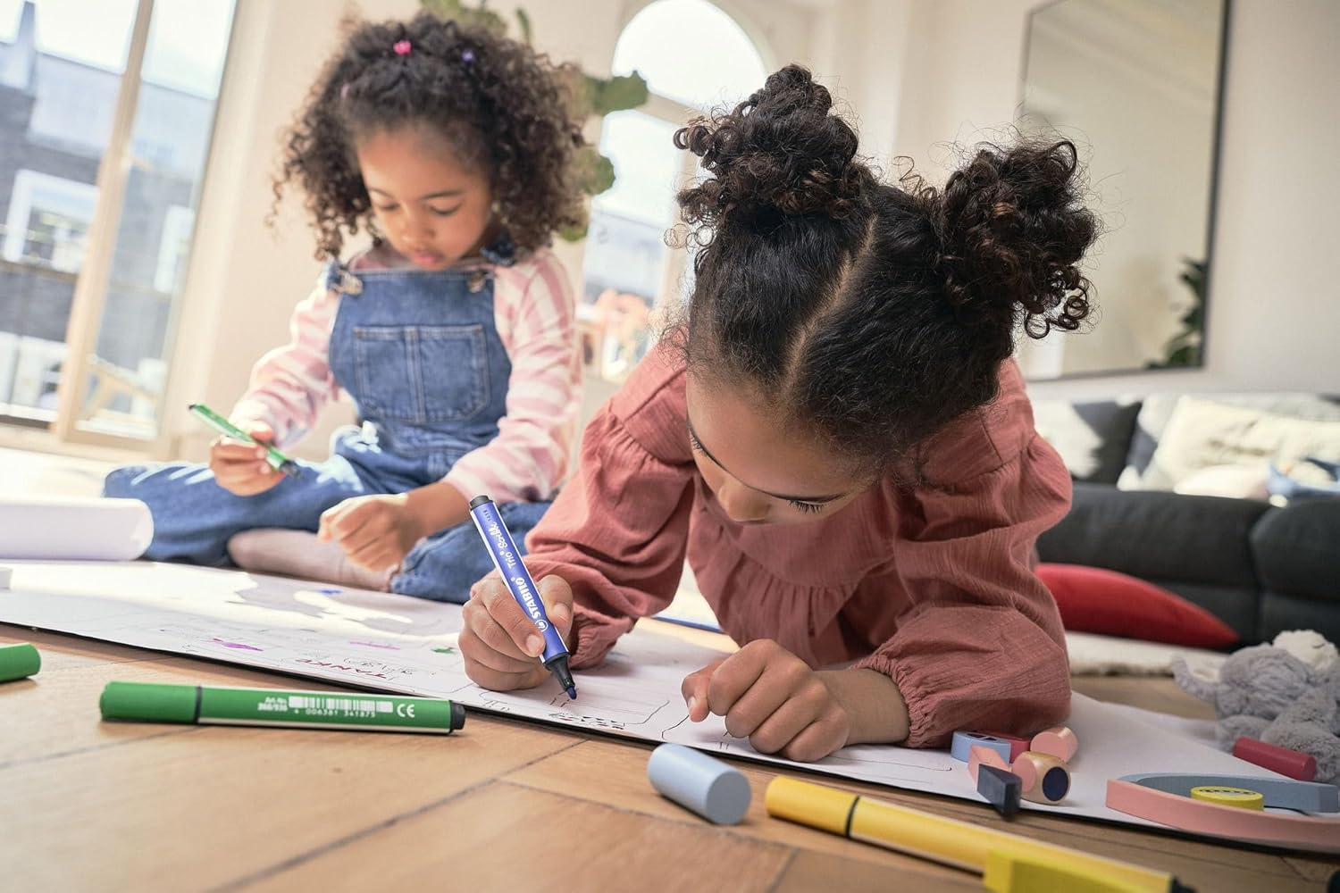 STABILO Trio Scribbi Felt Tip Pen - Wallet of 8 Assorted Colours image number 6