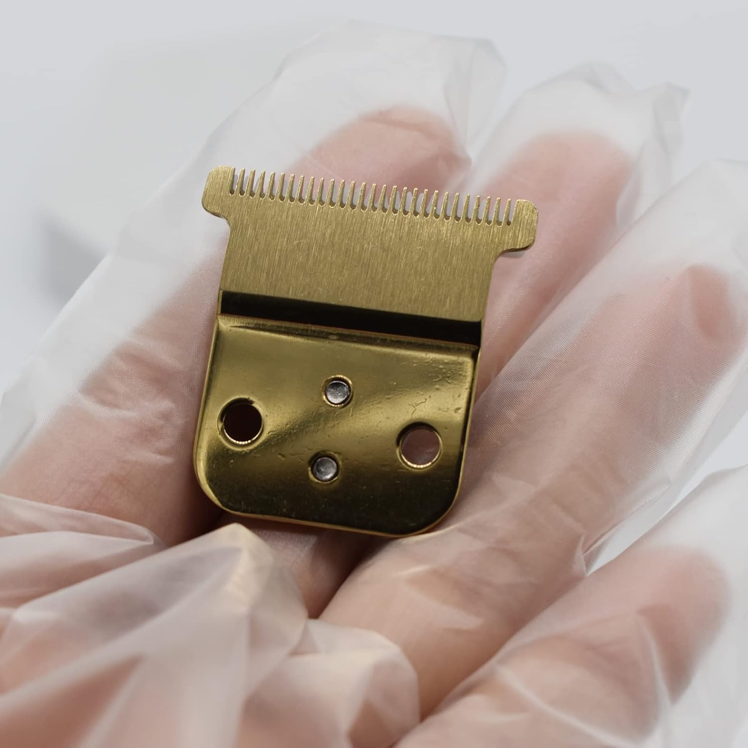 Professional Hair Trimmer T-Shaped Replacement Blades Set #32105, Compatible with Andis Slimline Pro Li Hair Trimmer D7#32655 D8#32400 (Gold) - White image number 2