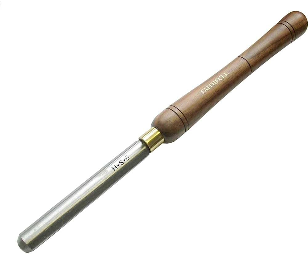 Faithfull HSS Full Length Woodturning Chisel - 20Mm Roughing Out Gouge, Blade Length 160Mm, Total Length 410Mm - FSC Certified Wood Handle image number 2