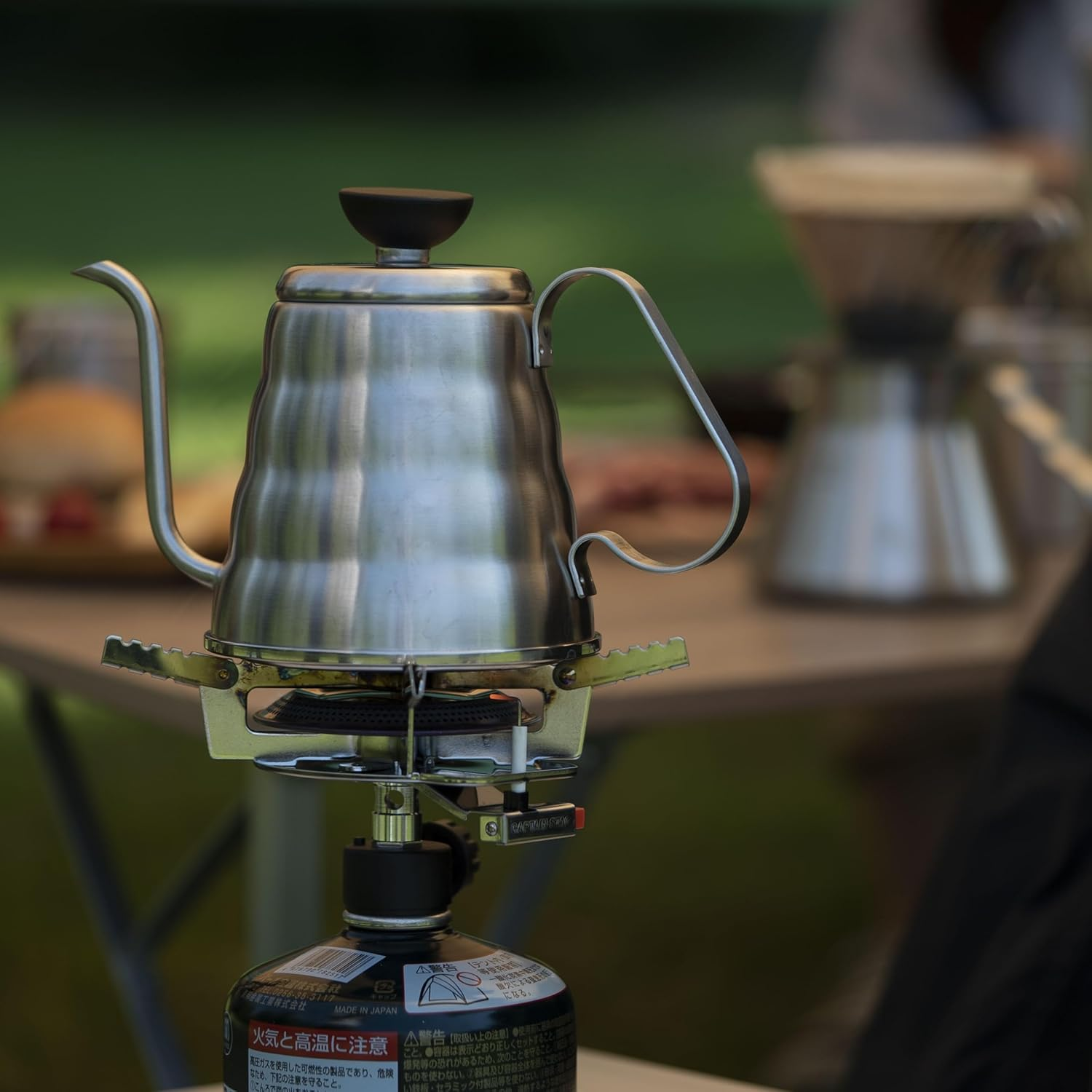 HARIO O-VKB-70-HSV V60 Metal Drip Kettle, Vono, Silver, Practical Capacity, 16.9 Fl Oz (500 Ml), Stainless Steel, Hairline Silver image number 6