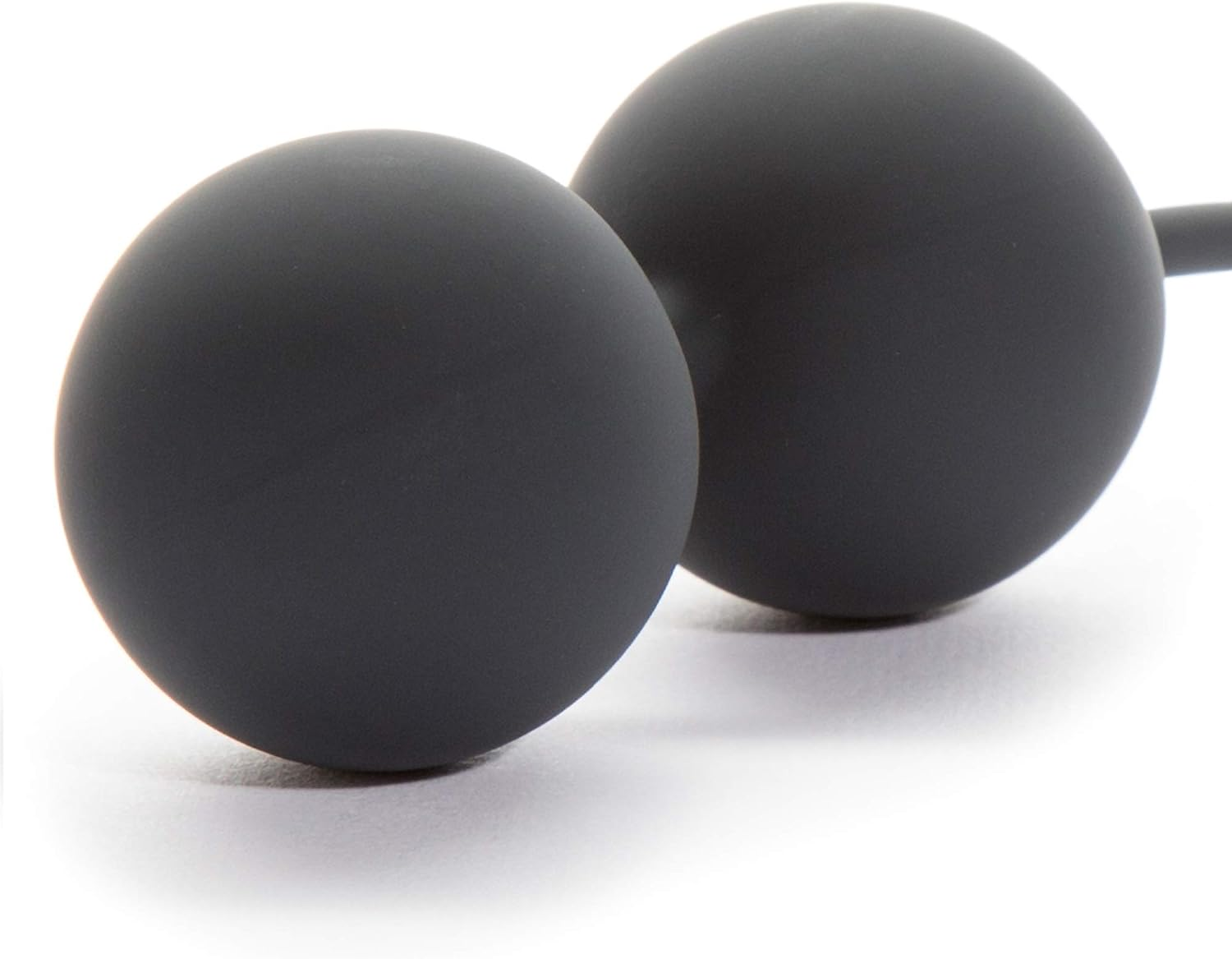 Fifty Shades of Grey Tighten and Tense Black Jiggle Balls for Kegel Toning - Soft and Silky Silicone - 2 Pcs - 70G image number 1