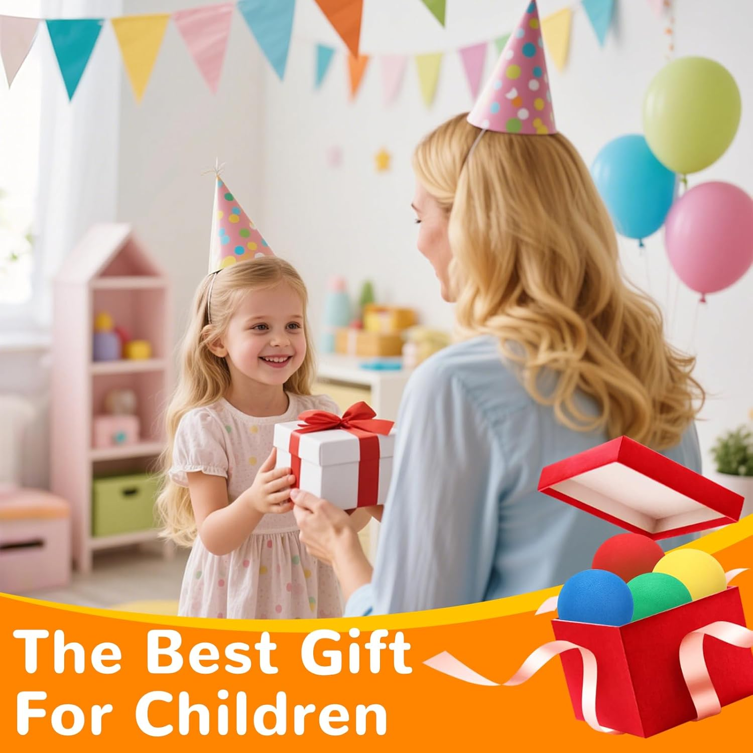 Tapvai Pack of 12 Children'S Soft Balls, 6 Cm Diameter, Foam Ball Made of EVA Material, Foam Balls, Foam Ball for Indoor Games and Family Activities for Boys and Girls image number 6