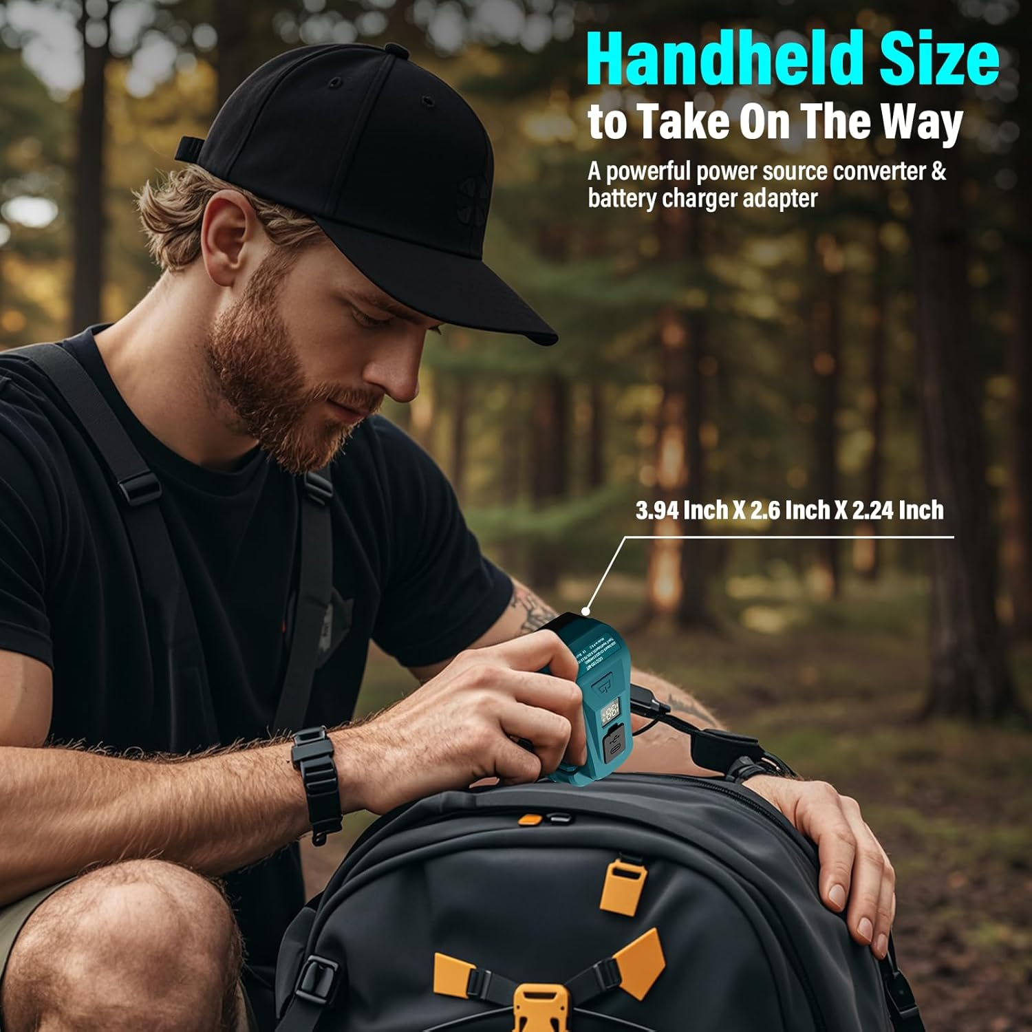 Portable USB Charger for Makita 18V Battery with USB C PD2.0 100W(Max) Output,Can Charge Battery,For BL1830 BL1850 BL1860 Battery Charger with 1 Type-C Port for Phone Charger Adapter image number 3