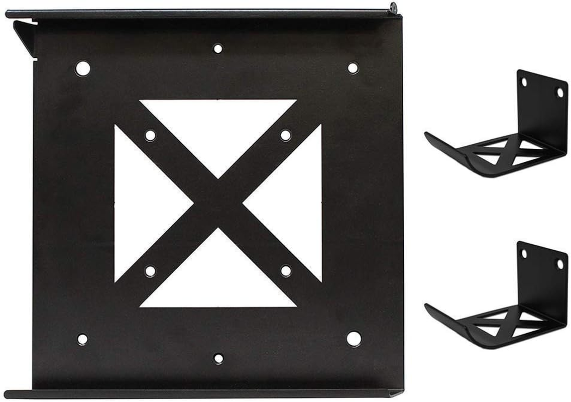 Humancentric PS4 Mount for PS4 Original (2013 - Mid 2016 Model) + 2 Controller Mounts Bundle (Black) | Mount on the Wall or on the Back of the TV | Patent Pending image number 4