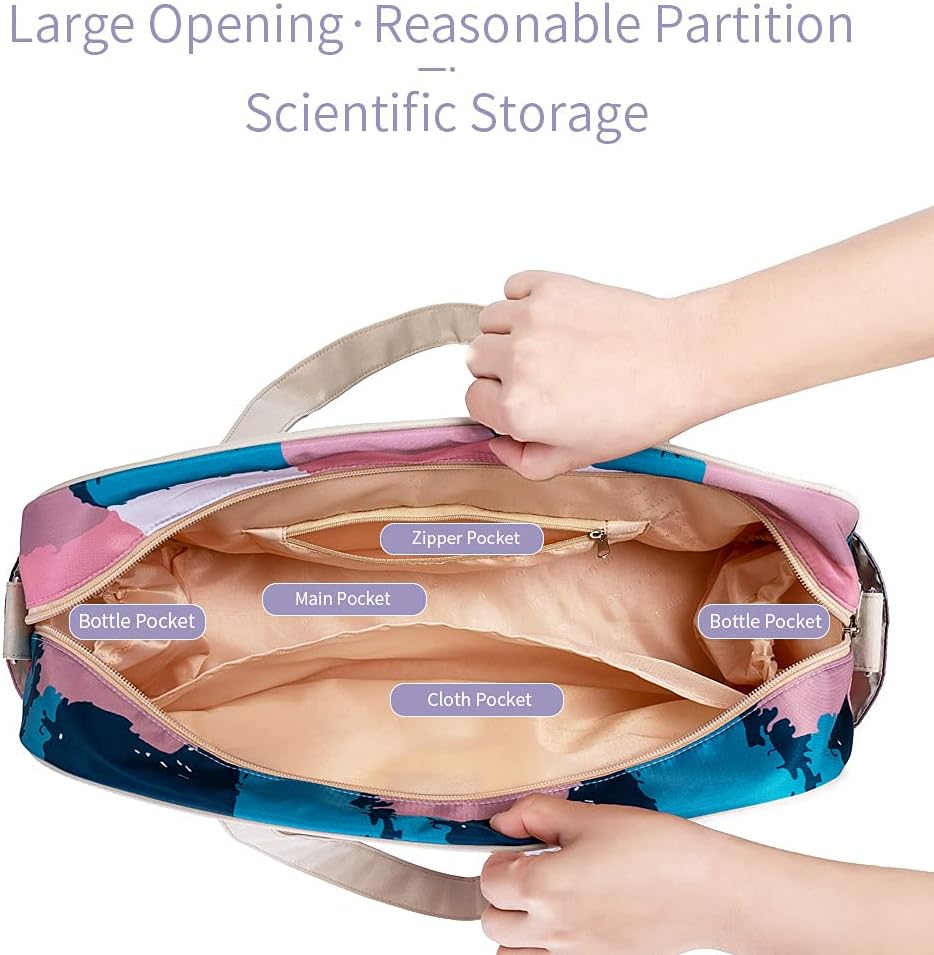 RAYWE Portable Diaper Bag Handbag Mummy Bag Travel Bag for Newborn Infant Necessities Supplements image number 2