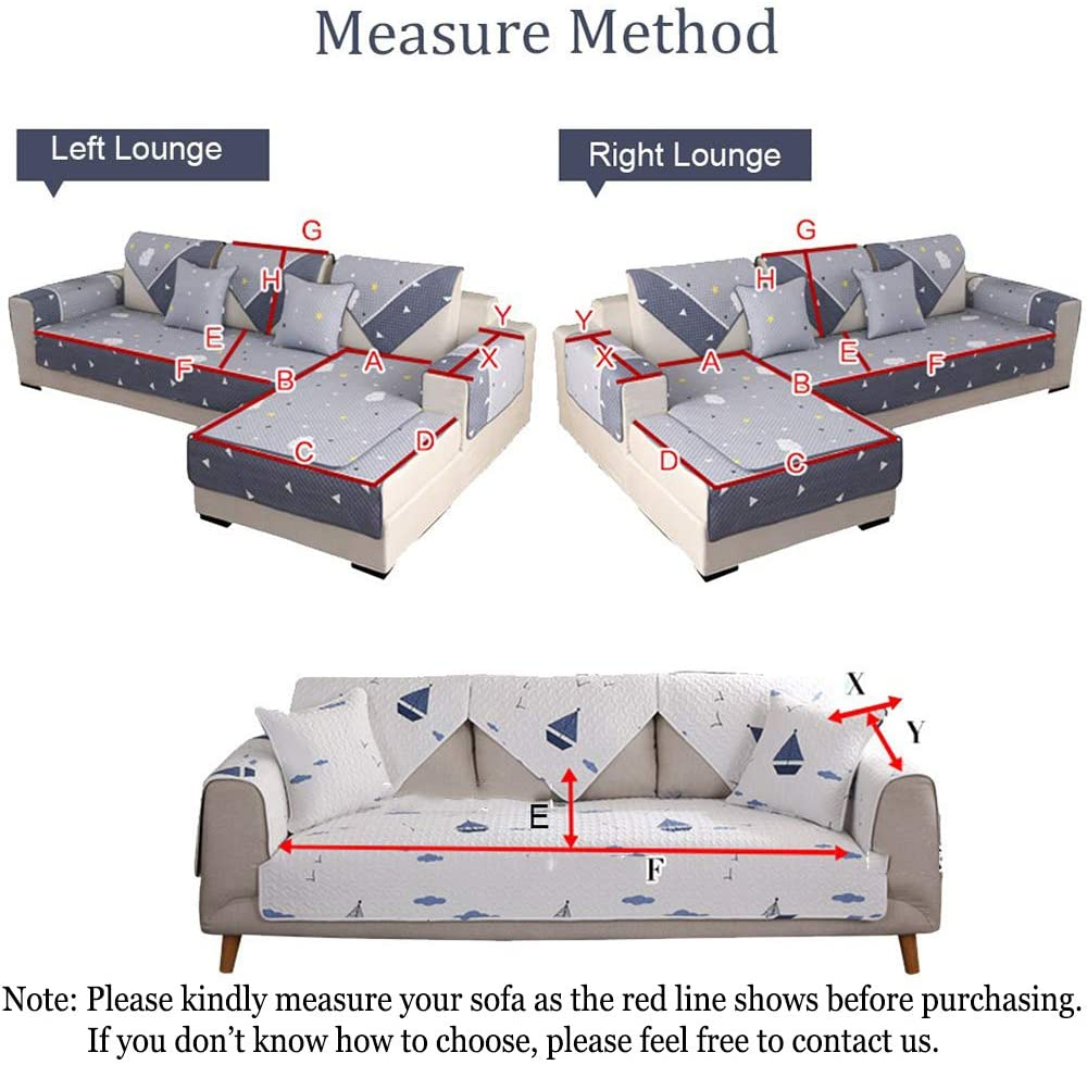 TEWENE, Armrest Cover Sectional Couch Cover Velvet Sofa Cover Anti-Slip L Shaped Couch Cover Sectional Sofa Cover for Dogs Couch Cover 2 Cushion Couch Cover for Sofa 3 Seats, 2 Pcs 28''X28'' Size image number 4