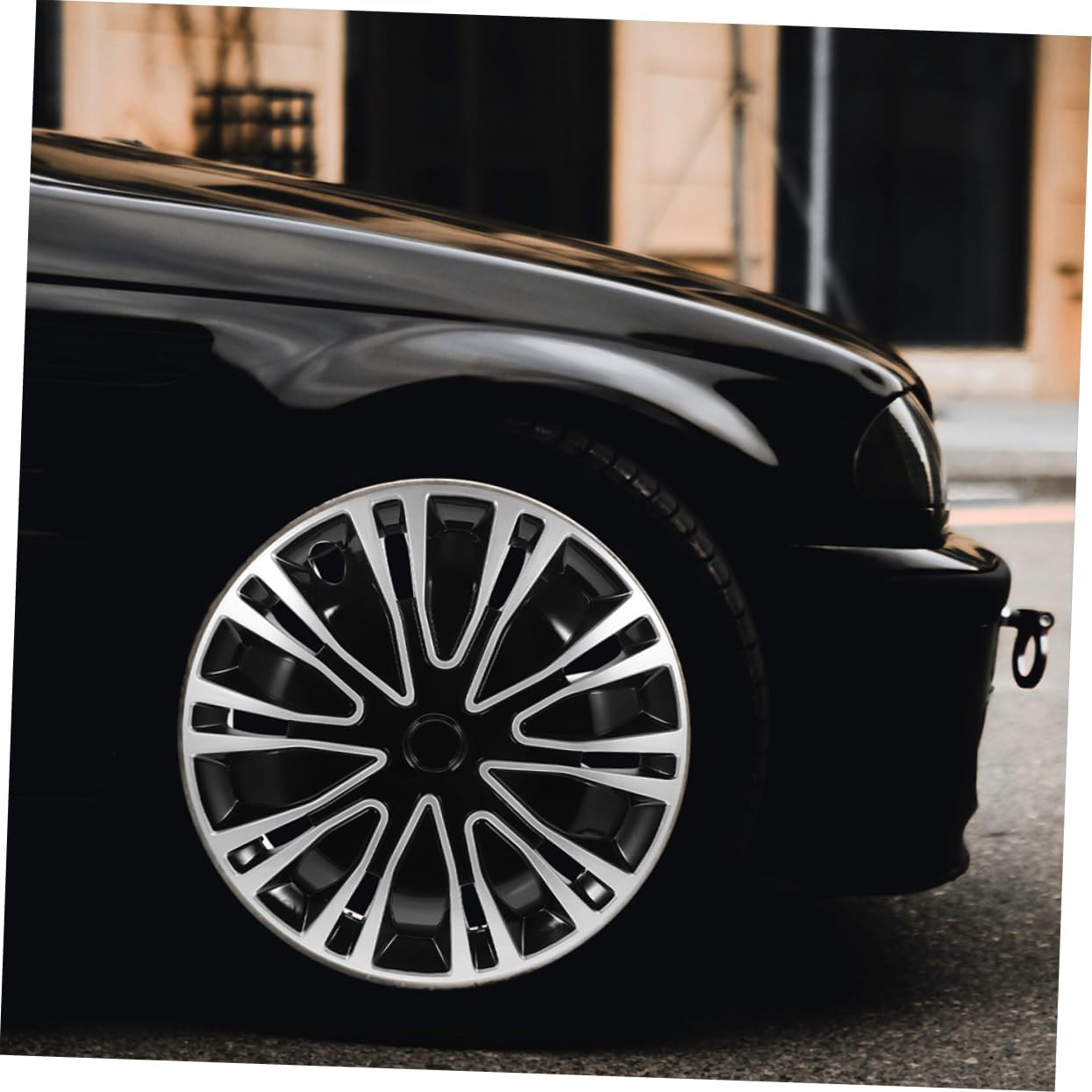 CHILDWEET 2Pcs Automotive Wheel Hub Covers Car Covers for Wheels Easy Install Hubcaps DIY Design for Car Truck SUV image number 2